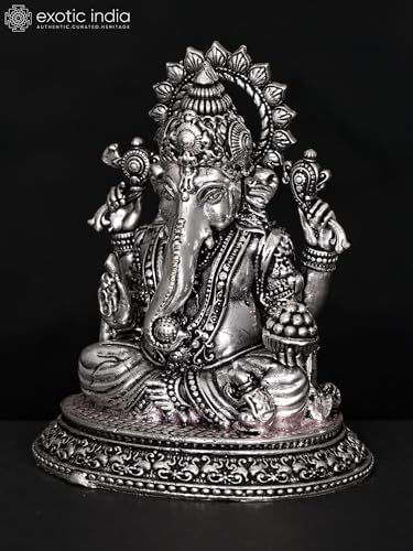 Small Superfine Lord Ganesha Brass Statue for Home or Office