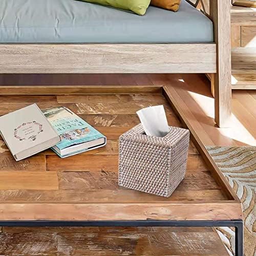 YANGQIHOME Rattan Tissue Box Cover Square 1