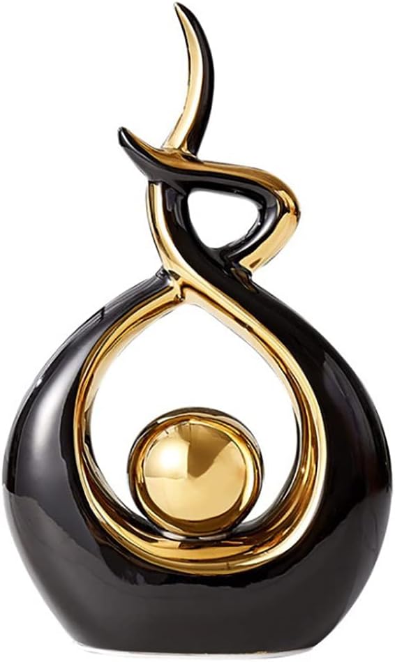 Norrclp Ceramic Abstract Art Statue for Home Decor