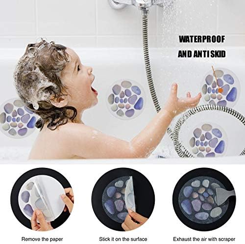 Secopad Non-Slip Bathtub Stickers with Premium Scraper