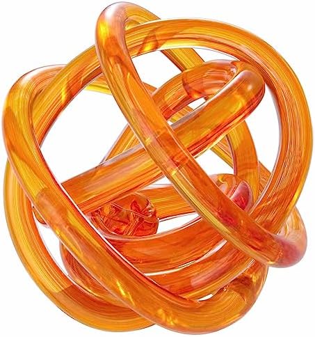 Luxury Lane Ombre Red Infinity Knot Glass Ball Decor