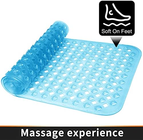 Yimobra Bathtub Mat Non Slip Clear Blue