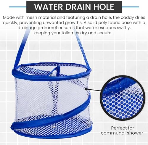 Handy Laundry Foldable Shower Caddy Blue