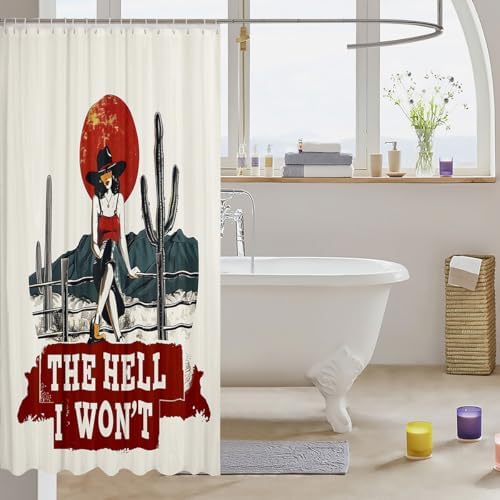 Feelyou Wild West Shower Curtain Set 72x84
