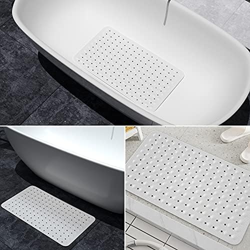 JOYCANO Natural Rubber Bath Mat 28x16 Non Slip