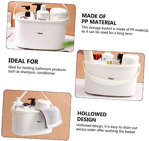 Cabilock Home Shower Basket Storage Organizer