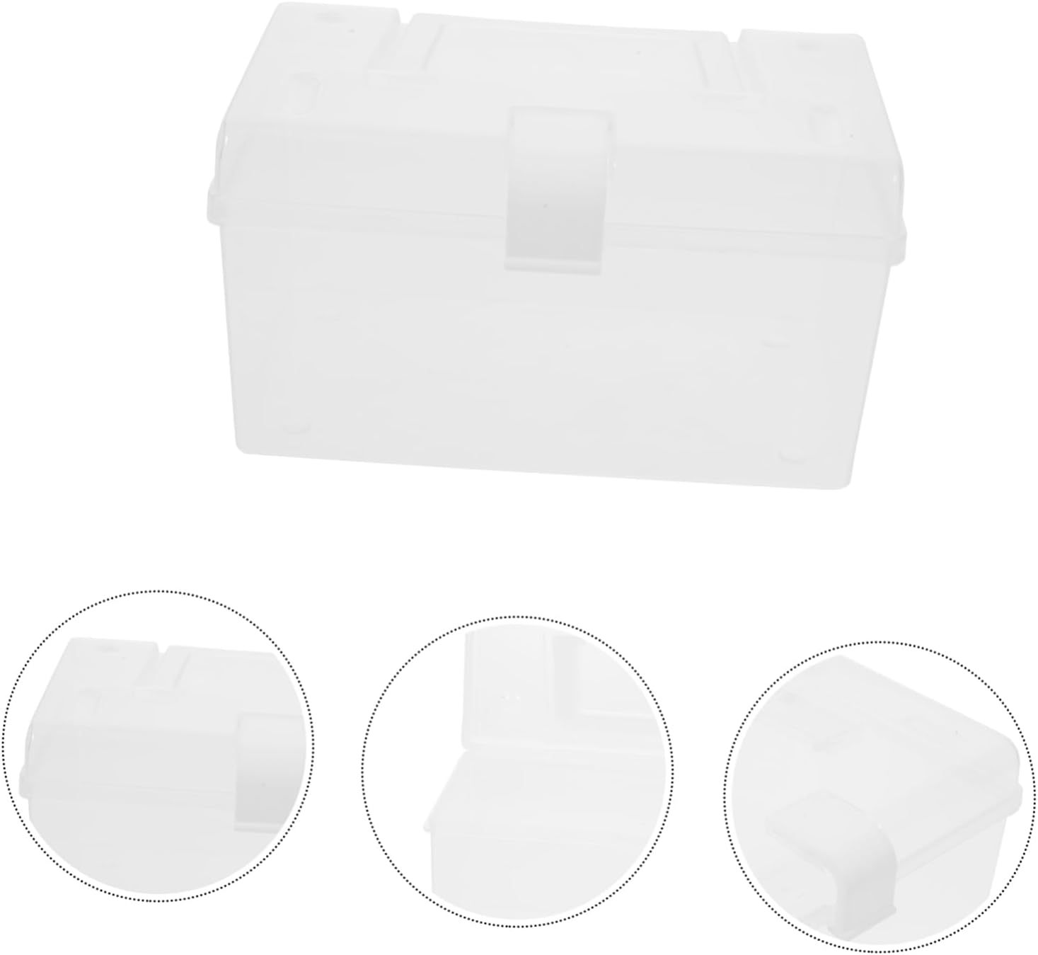 Ipetboom Portable Medicine Cabinet with Transparent Design and Buckle Closure