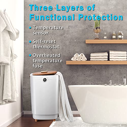 TMWINGS Luxury Towel Warmer Bucket Style - Yellow