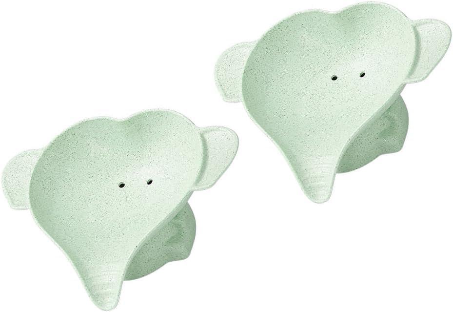 Fogun Little Elephant Soap Holder Food Grade PP Wheat Straw for Kids