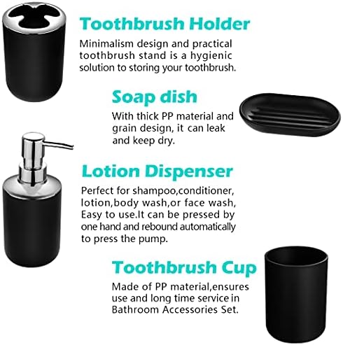 Papillon 6-Piece Stylish Bathroom Accessory Set