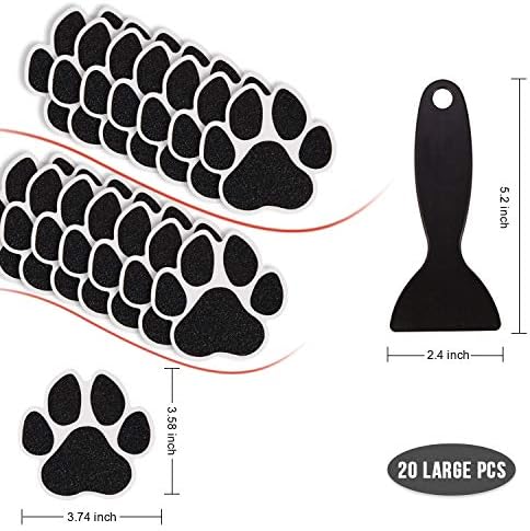 Non-Slip Bathtub Stickers 20PCS Black Safety Treads