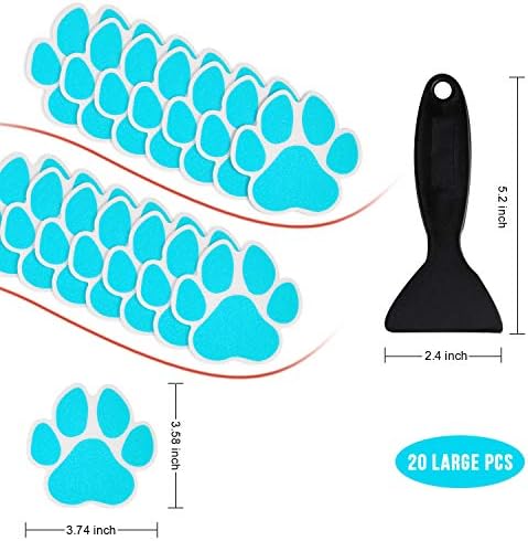 Non-Slip Bathtub Stickers 20PCS Safety Decals with Premium Scraper