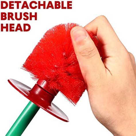 Tofficu Toilet Brush Holder - Cherry Shaped Bathroom Cleaner Set