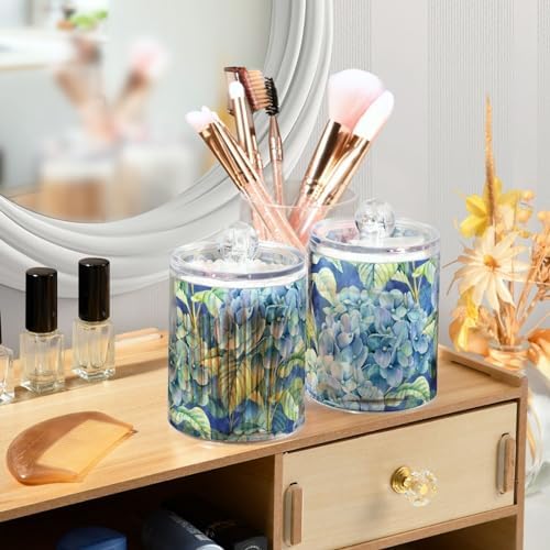Fustylead Vibrant Blue Hydrangea Canister Set