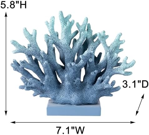 Elegondrar 58 H Blue Coral Decor Statue 1