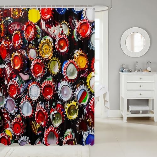 Feelyou Kids Wine Bath Curtain Set 72x84