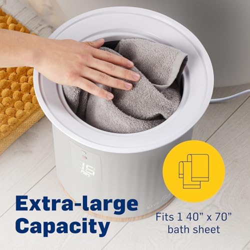 Live Fine Towel Warmer with LED Timer and Auto Shut-Off