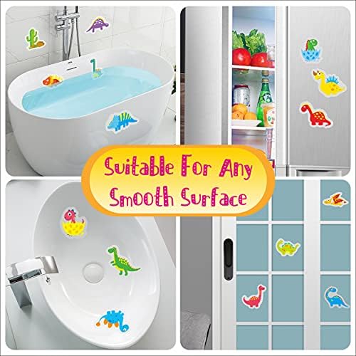 Hebayy 30 Non-Slip Bathtub Stickers with Dinosaur Design 1