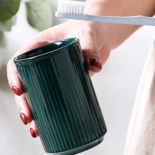 Sizikato 2pcs Vertical Stripes Porcelain Tumblers