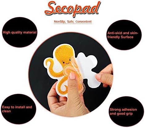 Secopad Non-Slip Bathtub Stickers with Premium Scraper 1