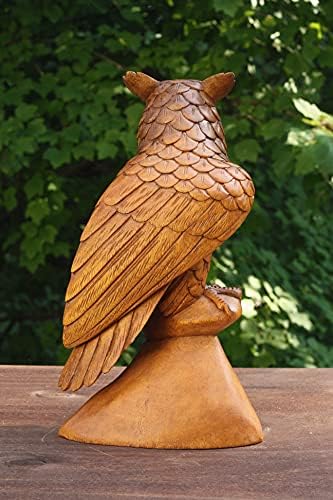 G6 Collection 12 Wooden Handmade Owl Sculpture