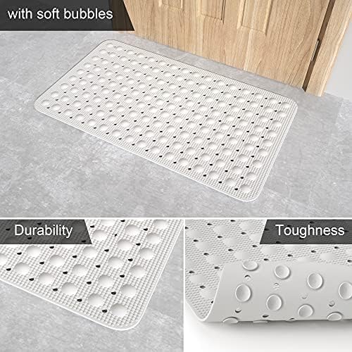 JOYCANO Natural Rubber Bath Mat 28x16 Non Slip