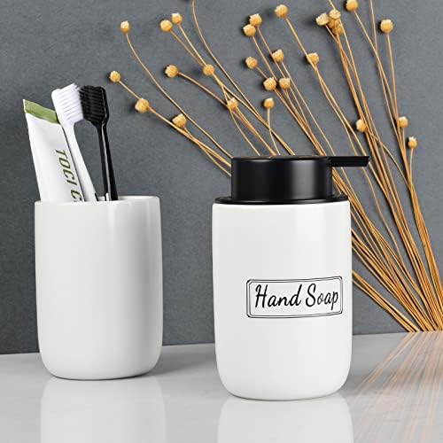 BosilunLife Ceramic Soap Dispenser Set - 2 Pack