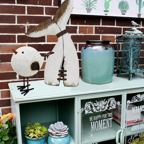 Wooden Seagull Statues Rustic Home Decor