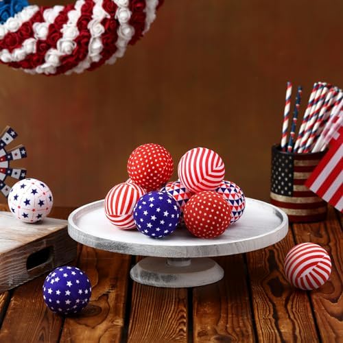 Ceenna 12 Pcs 236 Inch Patriotic Decorative Balls 1