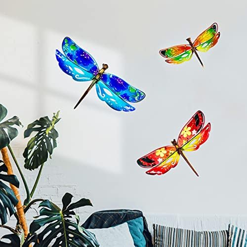Johns Studio Dragonfly Wall Decor - 3PCS Metal Garden Art