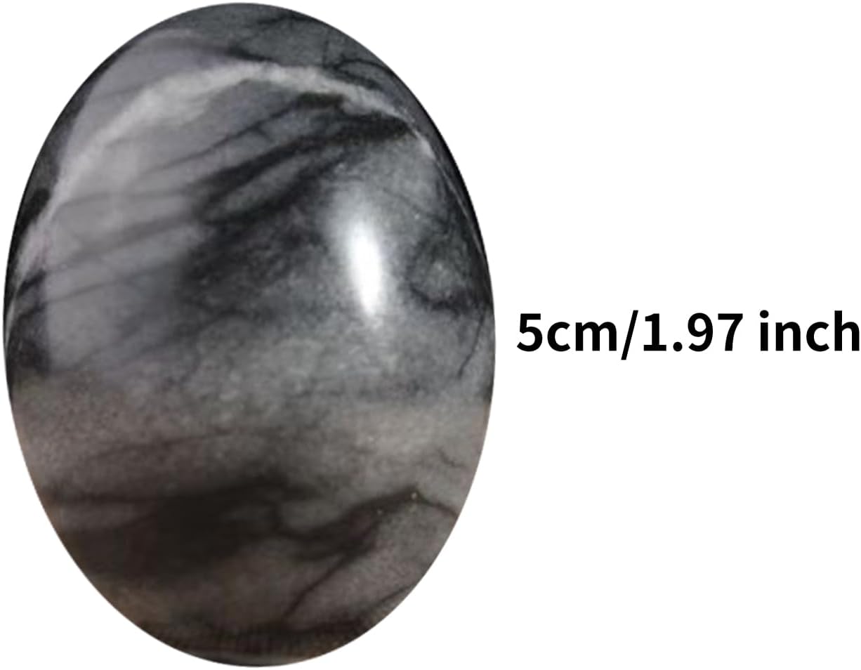 SUTEBUY Natural Stone Decorative Balls 2inch 3PCS Set