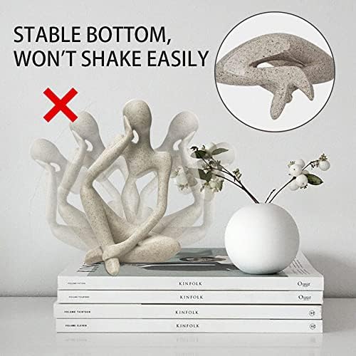 Sandstone Resin Abstract Thinker Statue Home Decor