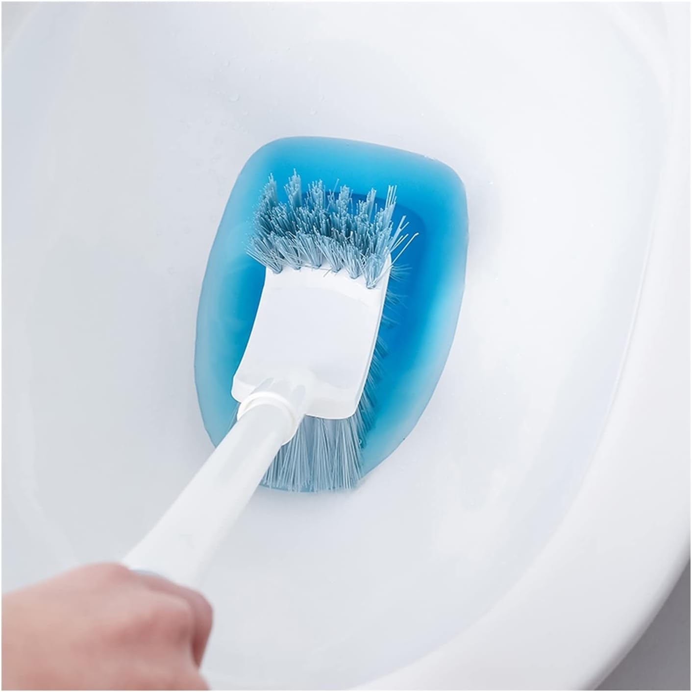 Stylish Toilet Brush with Holder and Hanging Design
