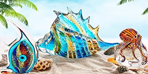 EUSTUMA Hand Blown Glass Tropical Fish Figurine Ornament 1