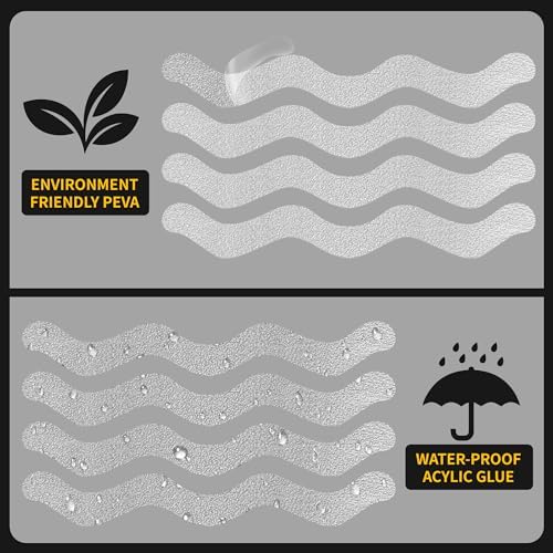SANKEMU Transparent Non-Slip Bathtub Stickers 20PCS