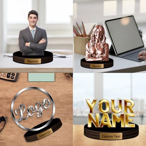 Personalized Photo Statue Plaque Desktop Decor Sign