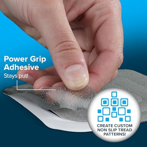SlipX Solutions Microban Anti-Slip Treads 21 Count Gray