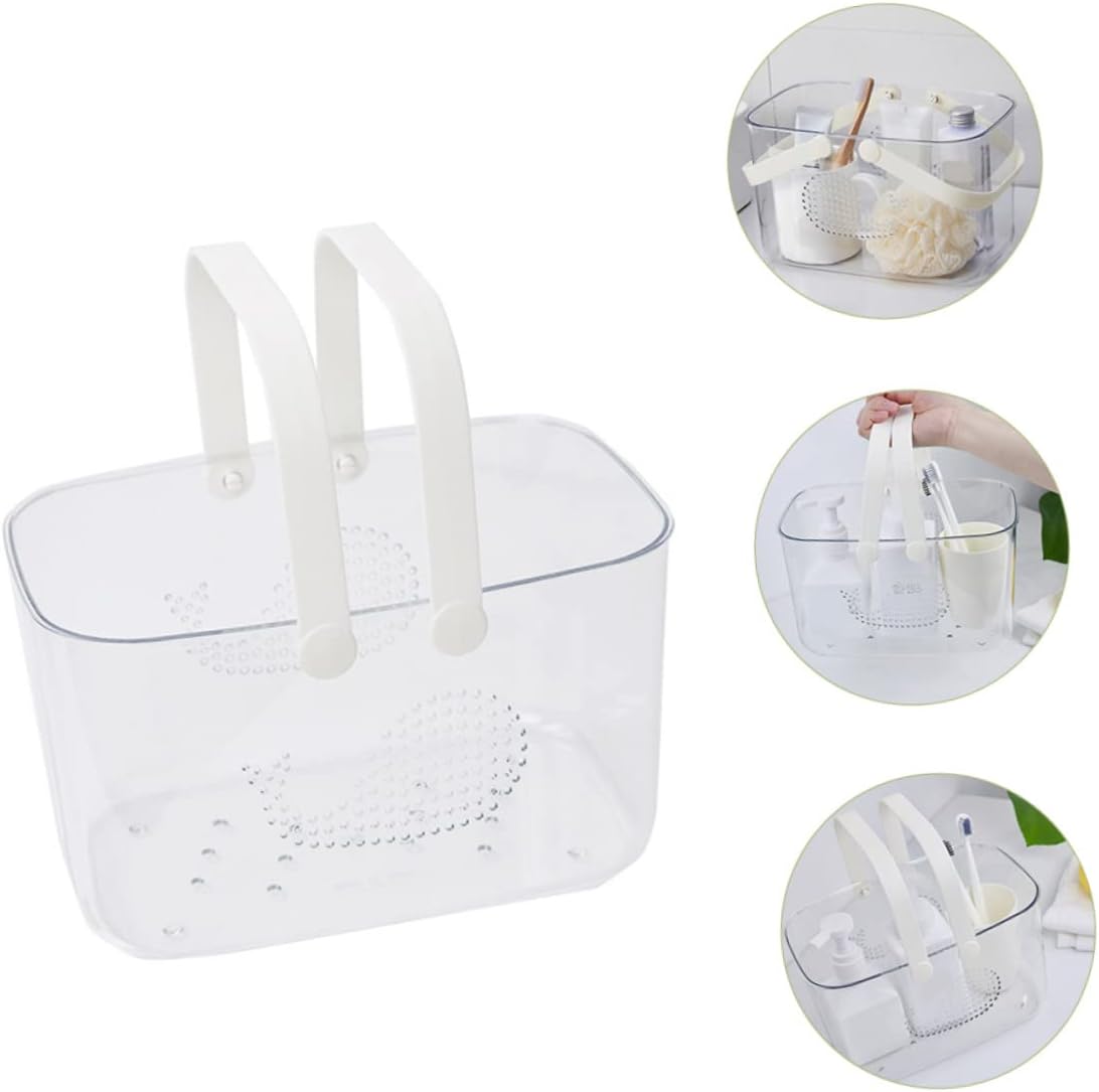 HEALLILY Portable Plastic Shower Basket with Handle