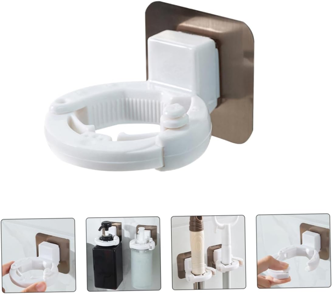 PRETYZOOM 3Pcs Wall Mounted Shower Gel Holder