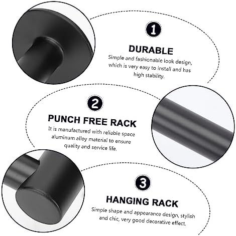 Luxshiny Wall Mounted Towel Rack for Bathroom Kitchen