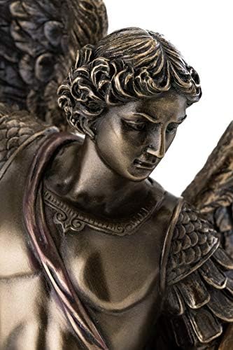 Top Collection Archangel St Michael Statue - 145 Inch Cold-Cast Bronze