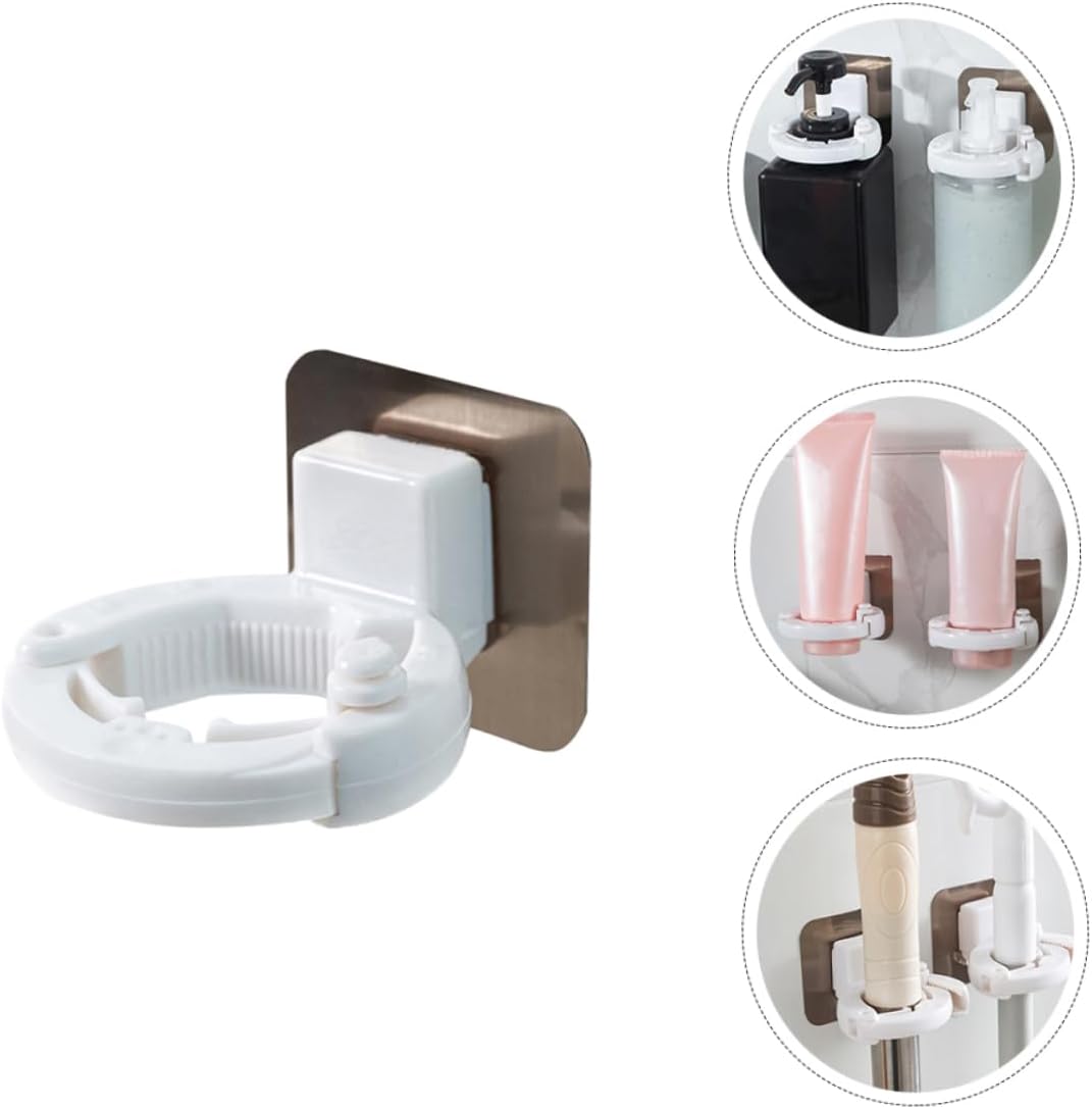 PRETYZOOM 3Pcs Wall Mounted Shower Gel Holder