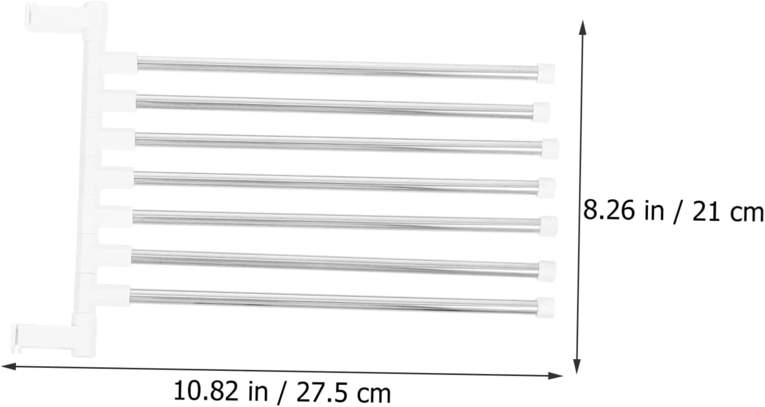 NUOBESTY 1Set Wall Mounted Towel Rack with Stainless Steel Design