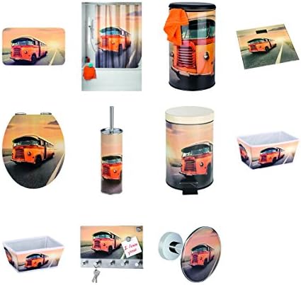 Wenko Toilet Brush Set Vintage Bus Style