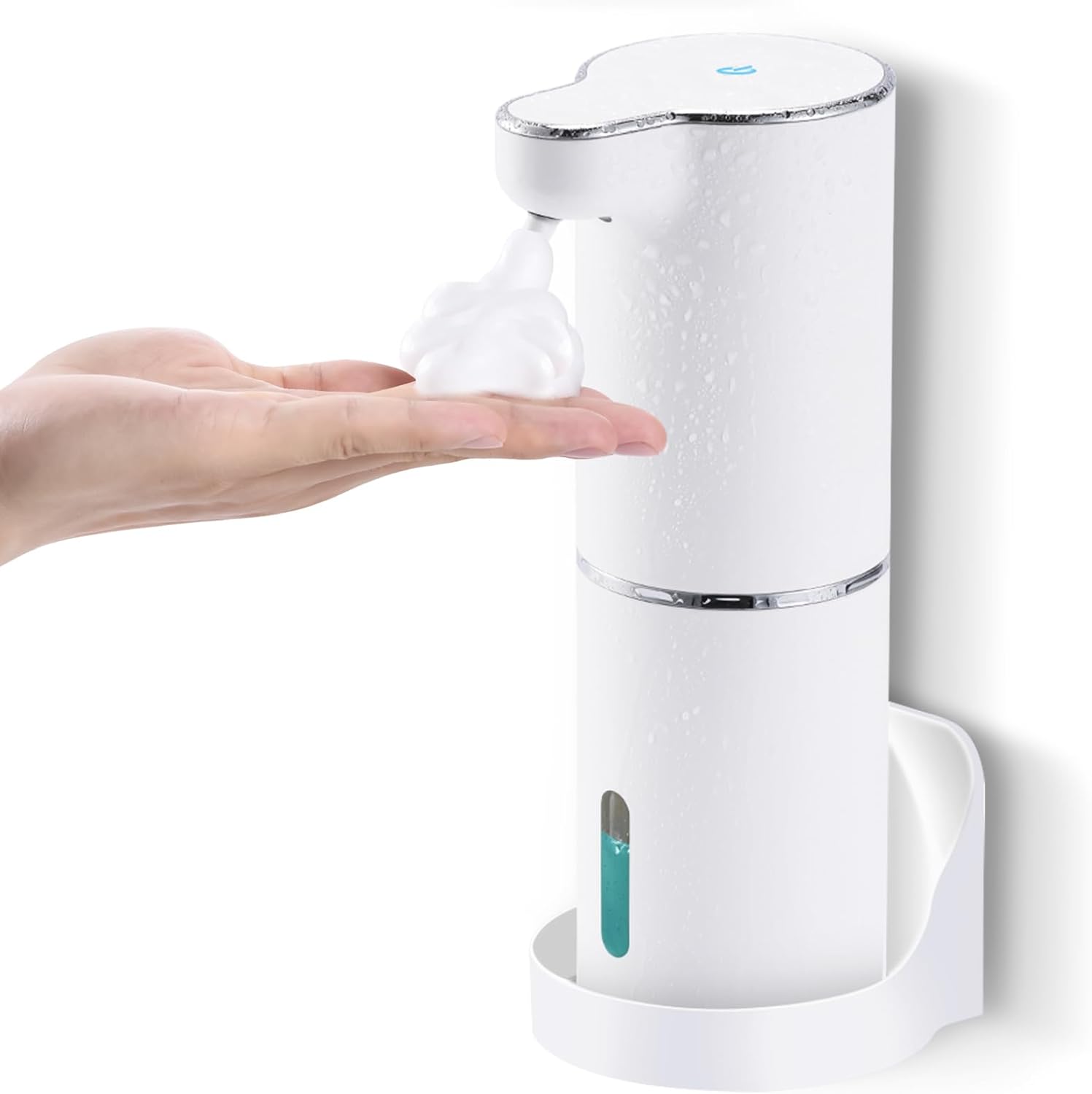 Touchless Foaming Soap Dispenser with Rechargeable USB Wall Mount White