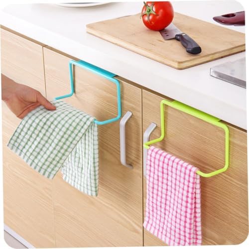 ULTECHNOVO 2pcs Door Towel Rack with Duster Cloth Hanger