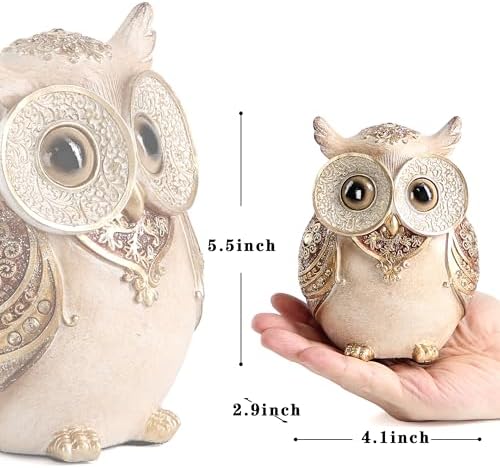 Smadeer Owl Statue Home Decor Sculpture