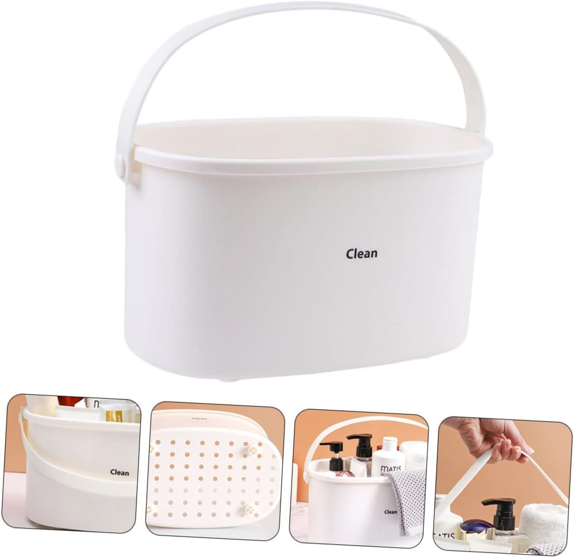 Cabilock Home Shower Basket Storage Organizer