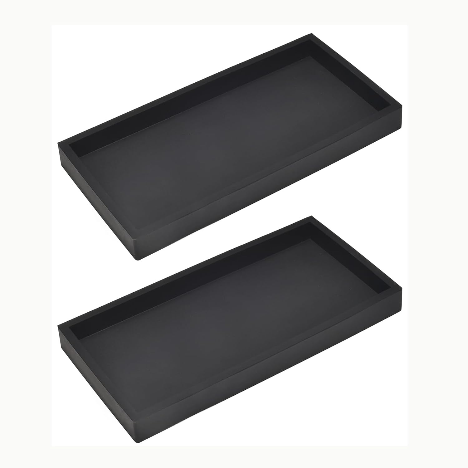 DNC 2PC 79 Inch Silicone Vanity Tray for Bathroom Counter