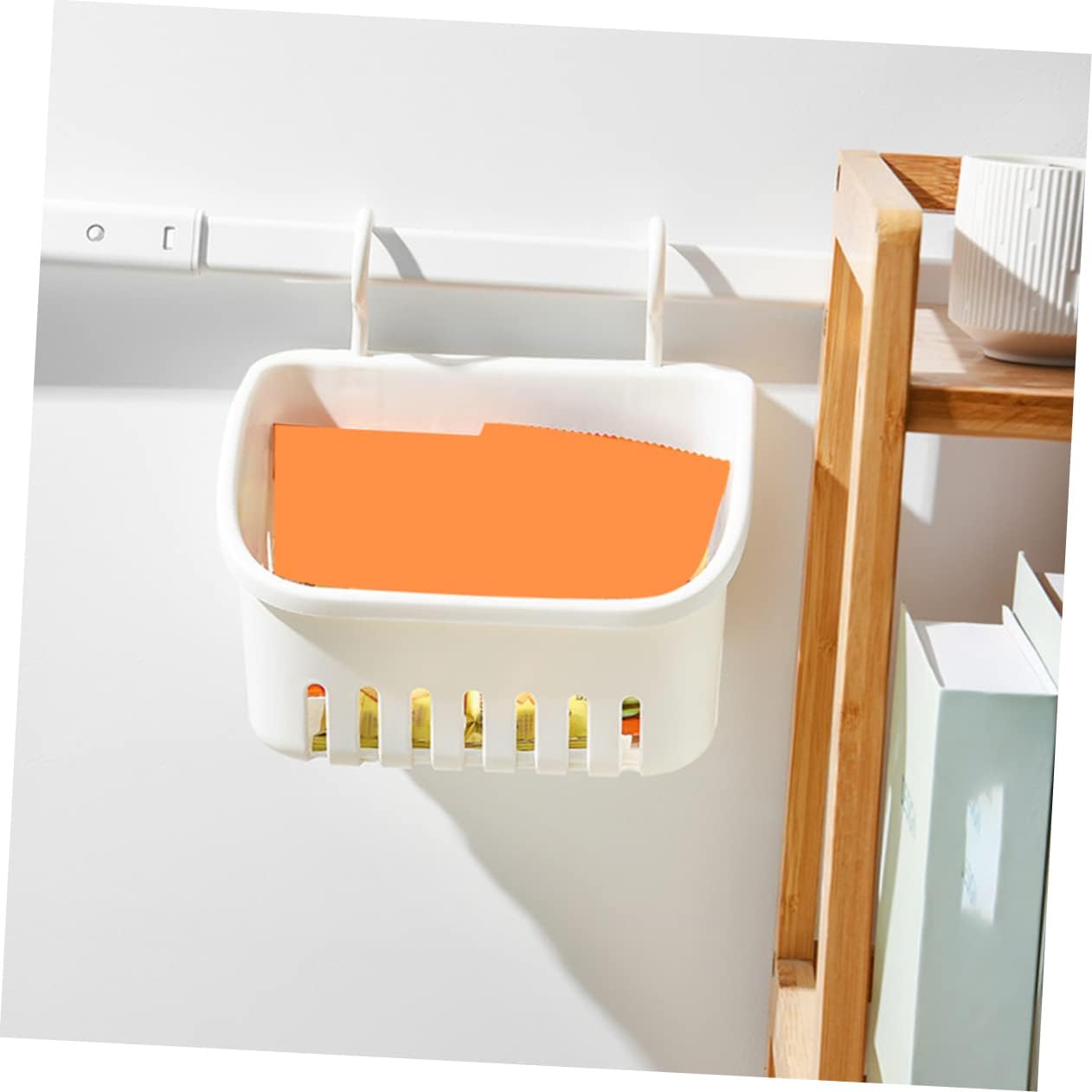 Multi-Function Wall Shower Basket for Toiletries and Kitchen Storage